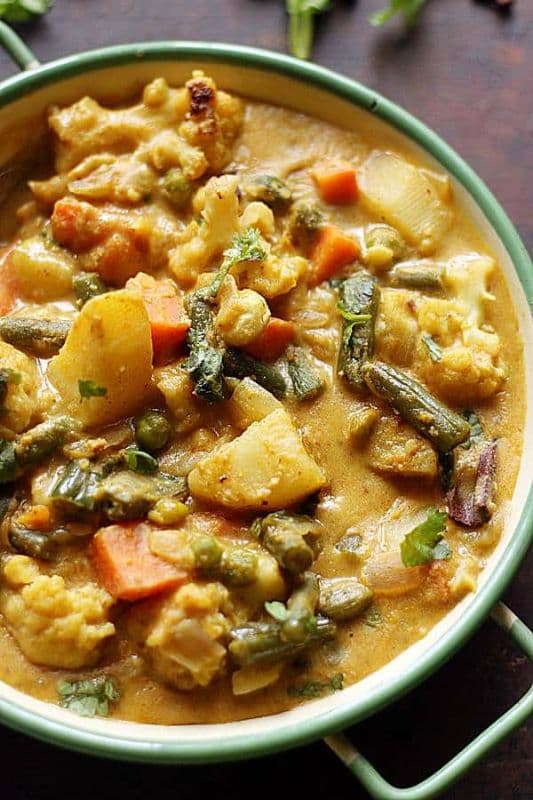 5(b). Vegetable Korma